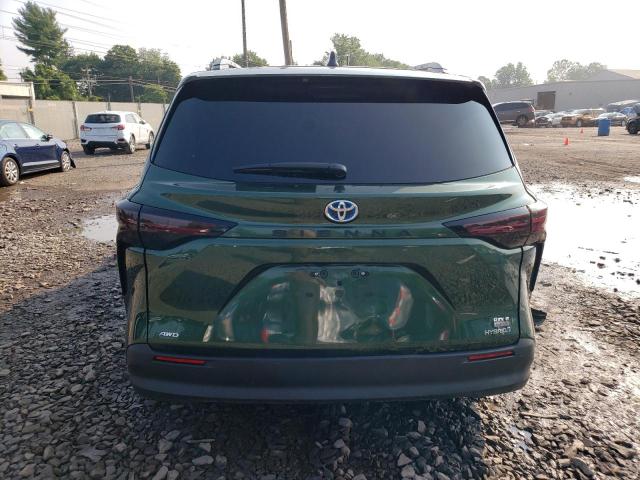 5TDBSKFC6NS067156 - 2022 TOYOTA SIENNA LE GREEN photo 6