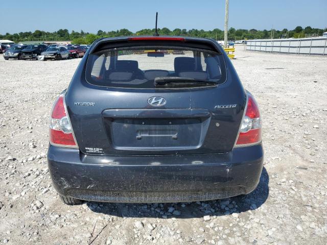 KMHCM3AC8BU186308 - 2011 HYUNDAI ACCENT GL BLACK photo 6