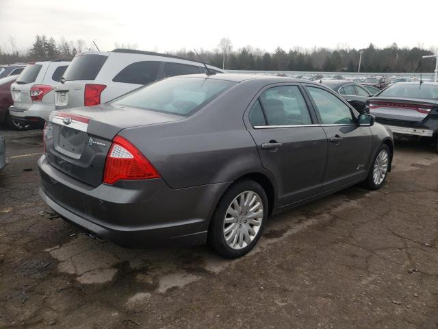 3FADP0L35CR177639 - 2012 FORD FUSION HYBRID GRAY photo 4