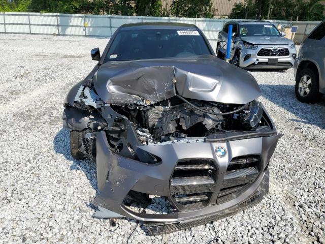 WBS43AY08NFM01473 - 2022 BMW M3 COMPETITION ნაცრისფერი ფოტო 5