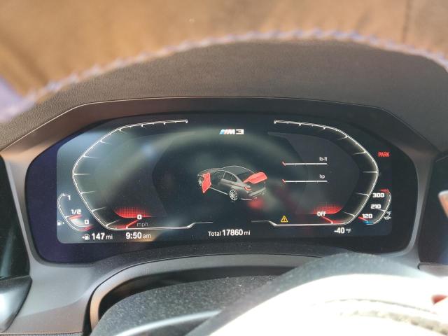 WBS43AY08NFM01473 - 2022 BMW M3 COMPETITION ნაცრისფერი ფოტო 9