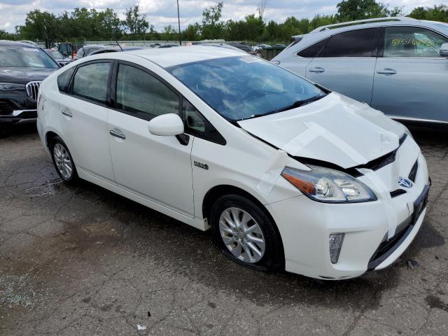 JTDKN3DP5C3010111 - 2012 TOYOTA PRIUS PLUG WHITE photo 4