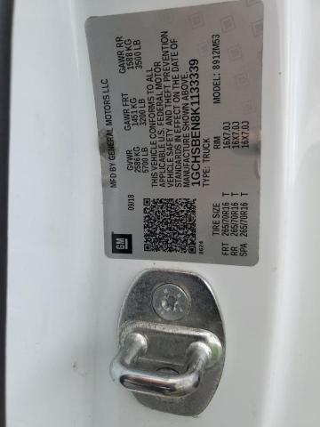 1GCHSBEN8K1133339 - 2019 CHEVROLET COLORADO WHITE photo 13