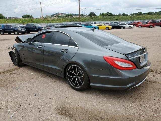 WDDLJ9BBXEA119033 - 2014 MERCEDES-BENZ CLS 550 4MATIC GRAY photo 2