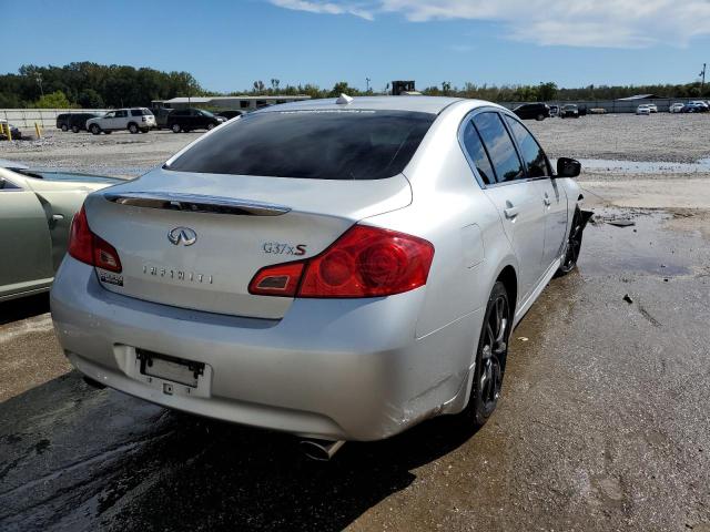 JNKCV61F99M357329 - 2009 INFINITI G37 SILVER photo 4