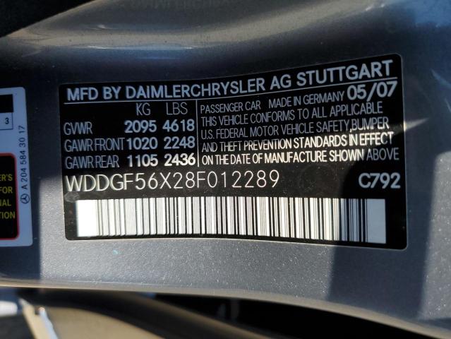 WDDGF56X28F012289 - 2008 MERCEDES-BENZ C 350 GRAY photo 13