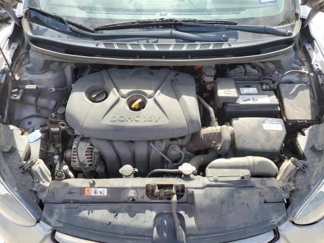 KMHDH4AE2DU640880 - 2013 HYUNDAI ELANTRA GLS SILVER photo 11