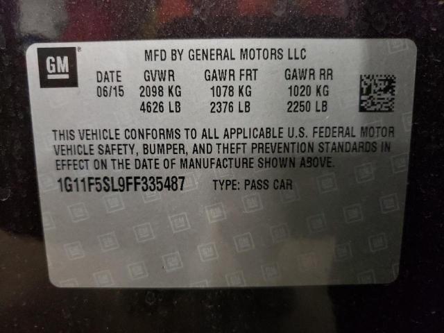 1G11F5SL9FF335487 - 2015 CHEVROLET MALIBU LTZ 紫色 照片 12