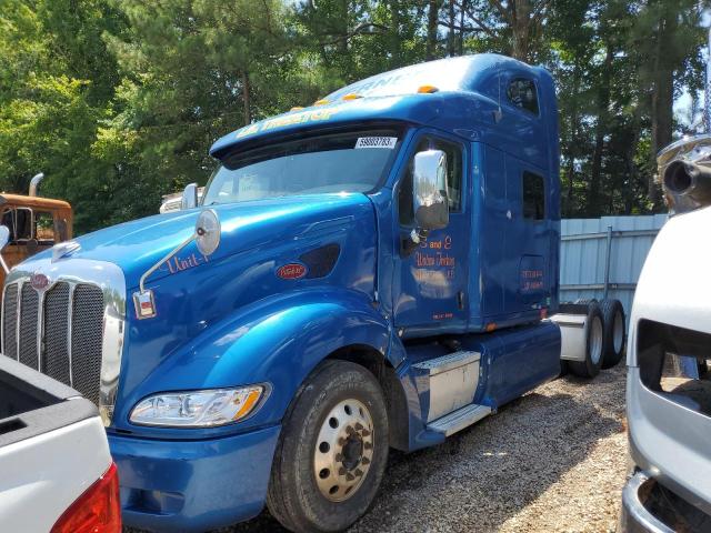 1XP7D49X8AD798671 - 2010 PETERBILT 387 BLUE photo 2