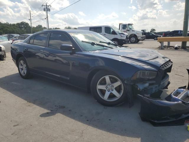 2C3CDXBG6EH324159 - 2014 DODGE CHARGER SE BLUE photo 4