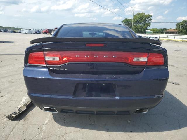 2C3CDXBG6EH324159 - 2014 DODGE CHARGER SE BLUE photo 6