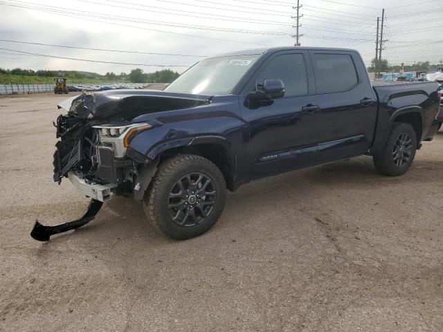 5TFNA5DB2PX078745 - 2023 TOYOTA TUNDRA CREWMAX PLATINUM BLUE photo 1
