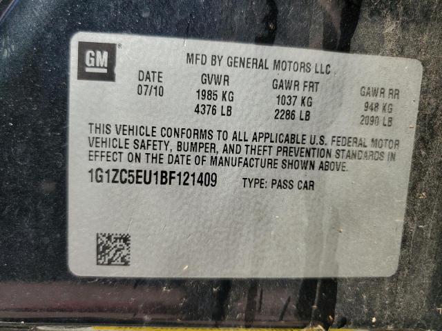 1G1ZC5EU1BF121409 - 2011 CHEVROLET MALIBU 1LT 黑色 照片 12