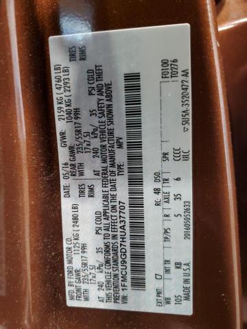 1FMCU9GD7HUA37707 - 2017 FORD ESCAPE SE BROWN photo 13