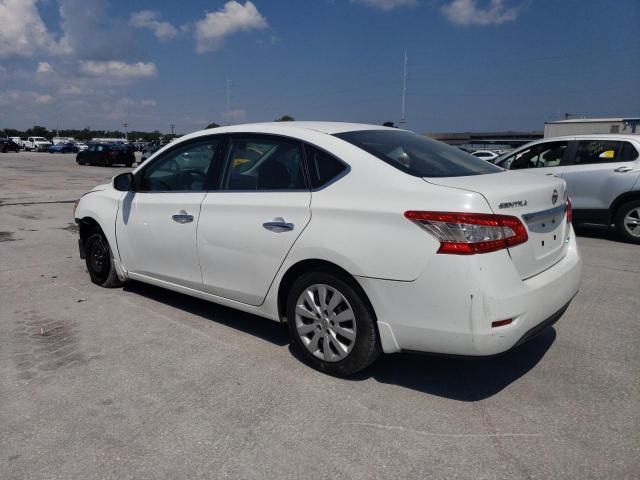 3N1AB7AP7EY269017 - 2014 NISSAN SENTRA S WHITE photo 2