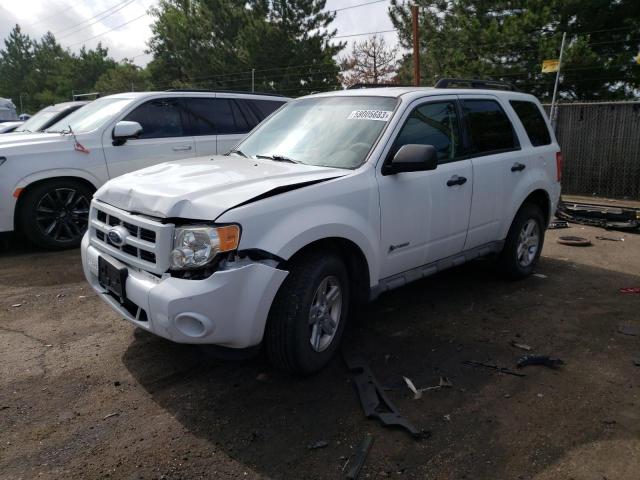 1FMCU49389KC38682 - 2009 FORD ESCAPE HYBRID WHITE photo 1