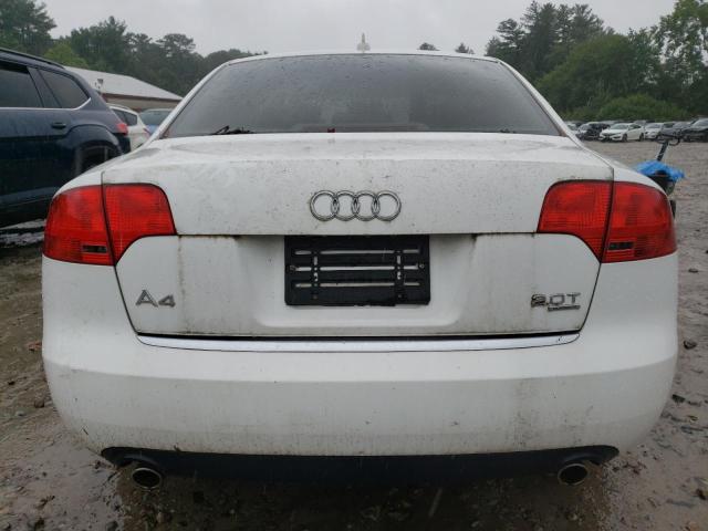 WAUDF78E17A025970 - 2007 AUDI A4 2.0T QUATTRO WHITE photo 6