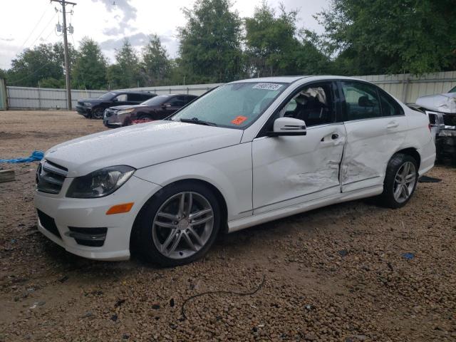 WDDGF4HB2DA784987 - 2013 MERCEDES-BENZ C 250 WHITE photo 1