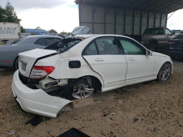 WDDGF4HB2DA784987 - 2013 MERCEDES-BENZ C 250 WHITE photo 3