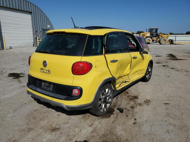 ZFBCFADH8FZ033627 - 2015 FIAT 500L TREKKING YELLOW photo 4