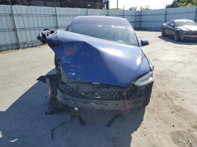 5YJXCAE22KF184870 - 2019 TESLA MODEL X Синий фото 5
