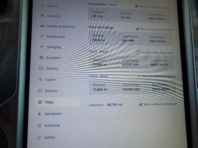 5YJXCAE22KF184870 - 2019 TESLA MODEL X Синий фото 9