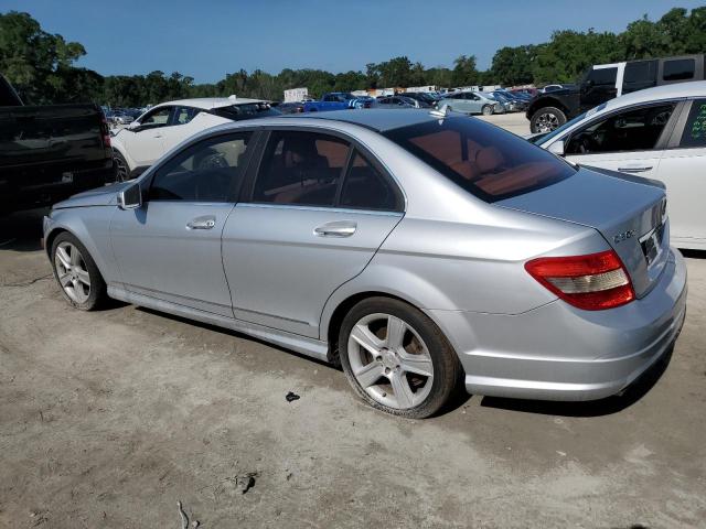WDDGF5EB8BA435873 - 2011 MERCEDES-BENZ C 300 SILVER photo 2