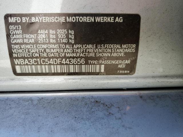 WBA3C1C54DF443656 - 2013 BMW 328 I SULEV BLACK photo 12