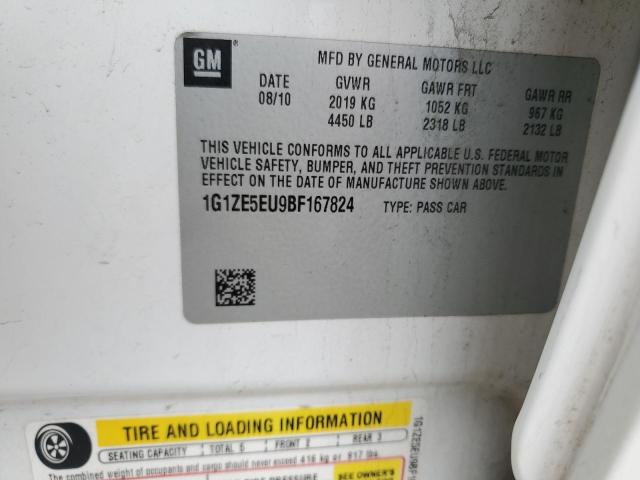 1G1ZE5EU9BF167824 - 2011 CHEVROLET MALIBU LTZ WHITE photo 12