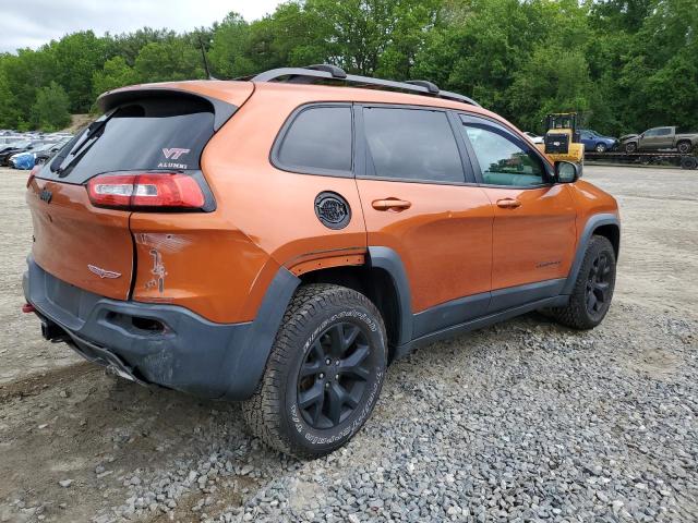 1C4PJMBS2GW255368 - 2016 JEEP CHEROKEE TRAILHAWK ORANGE photo 3