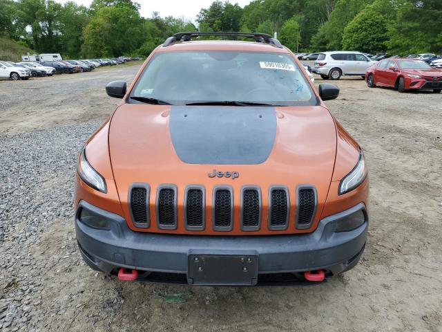 1C4PJMBS2GW255368 - 2016 JEEP CHEROKEE TRAILHAWK ORANGE photo 5