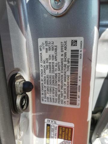 2HKRW2H56JH614542 - 2018 HONDA CR-V EX SILVER photo 13