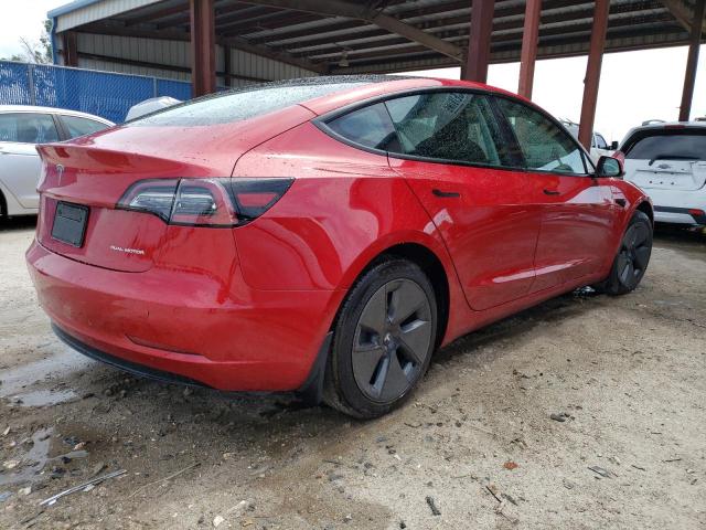 5YJ3E1EB3MF979082 - 2021 TESLA MODEL 3 RED photo 3