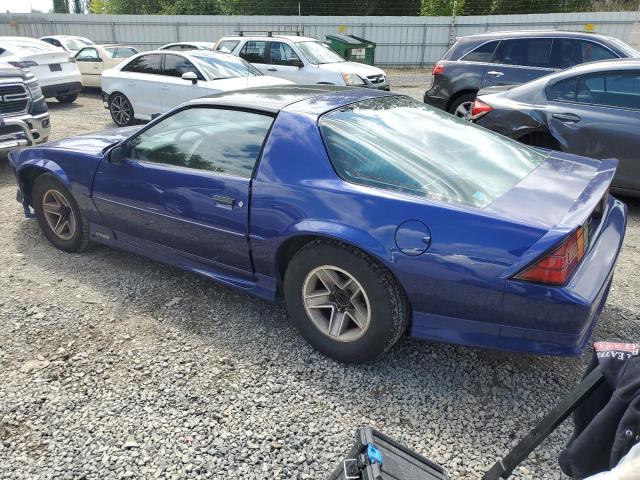 1G1FP23T2ML166153 - 1991 CHEVROLET CAMARO RS BLUE photo 2