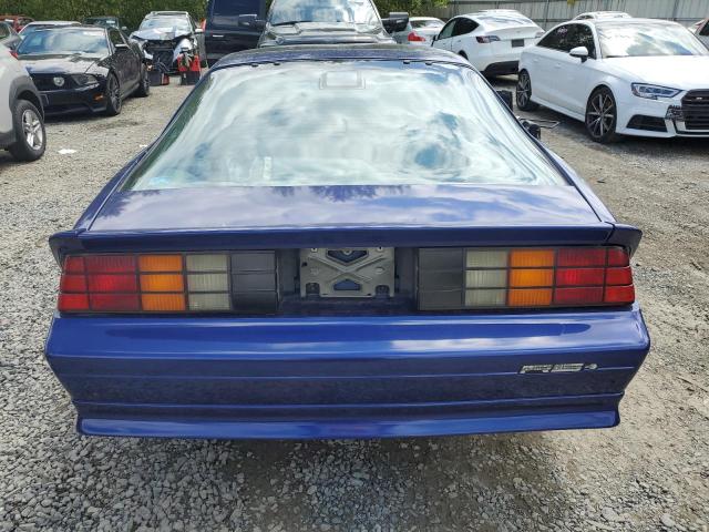 1G1FP23T2ML166153 - 1991 CHEVROLET CAMARO RS BLUE photo 6