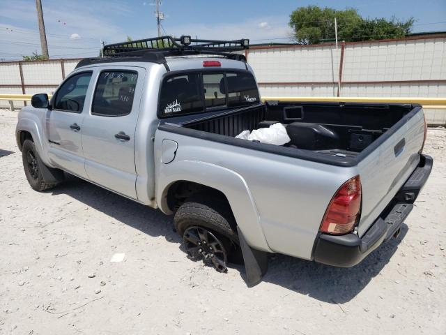 5TEJU62NX8Z507150 - 2008 TOYOTA TACOMA DOUBLE CAB PRERUNNER SILVER photo 2