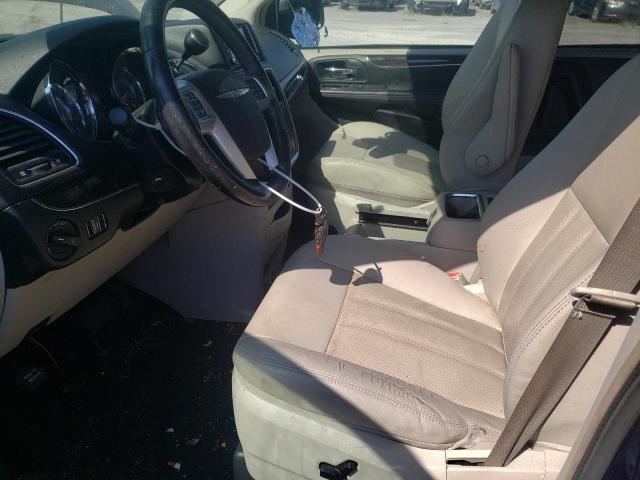 2C4RC1CG3CR266670 - 2012 CHRYSLER TOWN & COU TOURING L BLUE photo 7