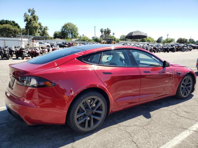 5YJSA1E58PF511032 - 2023 TESLA MODEL S RED photo 3