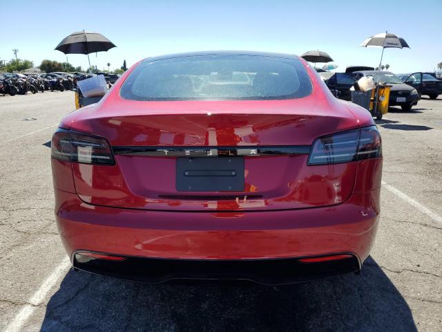 5YJSA1E58PF511032 - 2023 TESLA MODEL S RED photo 6