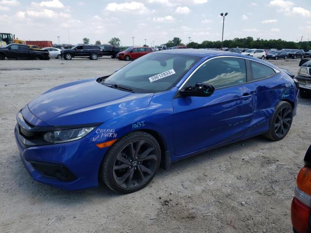 2HGFC4B86KH302307 - 2019 HONDA CIVIC SPORT 蓝色 照片 1