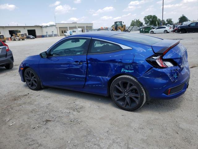 2HGFC4B86KH302307 - 2019 HONDA CIVIC SPORT 蓝色 照片 2