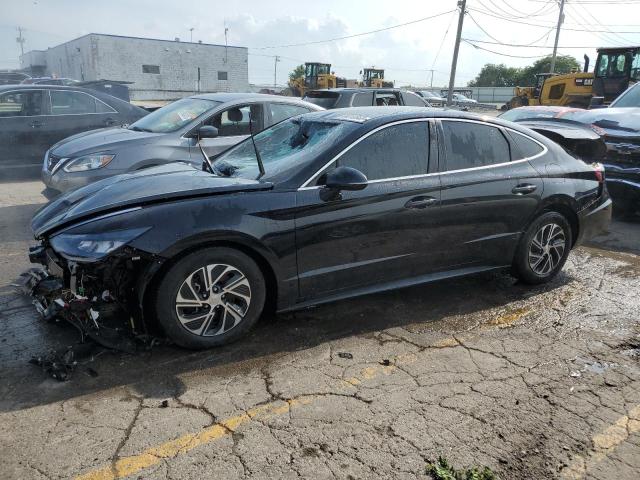 KMHL24JJ5NA041369 - 2022 HYUNDAI SONATA HYBRID BLACK photo 1