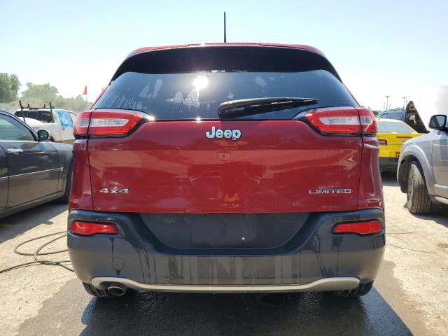 1C4PJMDBXGW255793 - 2016 JEEP CHEROKEE LIMITED RED photo 6