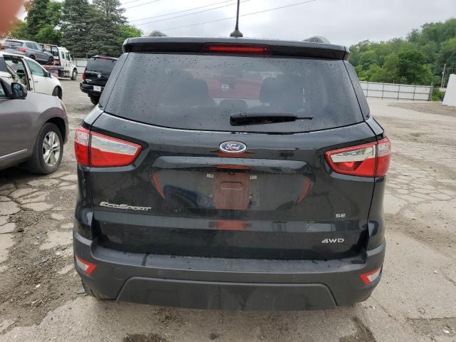 MAJ6P1UL6JC245827 - 2018 FORD ECOSPORT SE BLACK photo 6