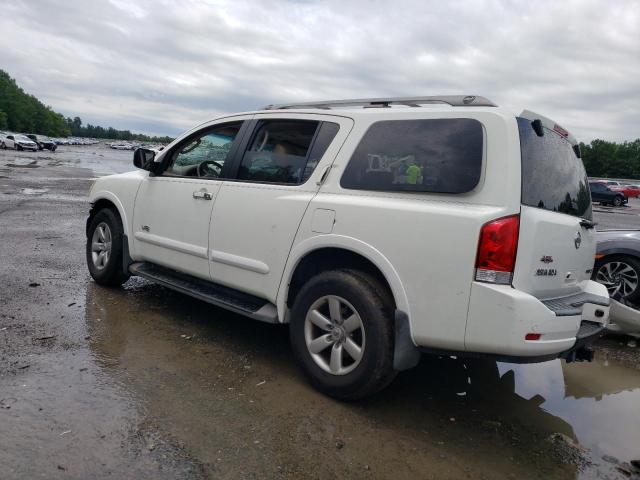 5N1BA08D78N622571 - 2008 NISSAN ARMADA SE WHITE photo 2