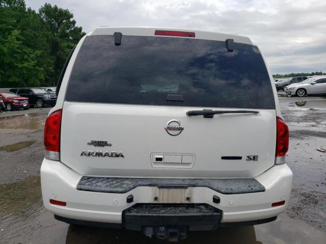 5N1BA08D78N622571 - 2008 NISSAN ARMADA SE WHITE photo 6