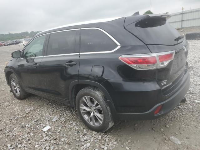 5TDJKRFH7ES018256 - 2014 TOYOTA HIGHLANDER XLE BLACK photo 2