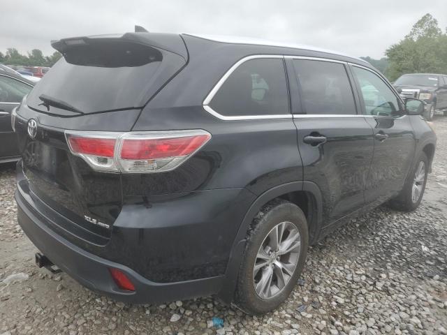 5TDJKRFH7ES018256 - 2014 TOYOTA HIGHLANDER XLE BLACK photo 3