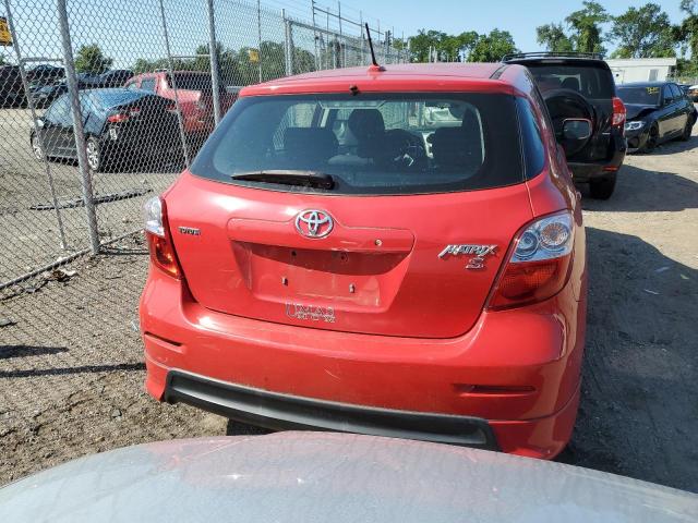 2T1KE40E59C004674 - 2009 TOYOTA COROLLA MA S RED photo 6