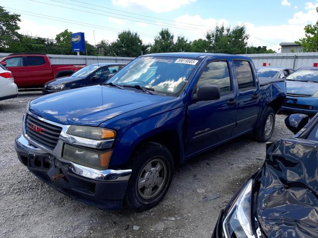 1GTCS136X58215651 - 2005 GMC CANYON BLUE photo 1